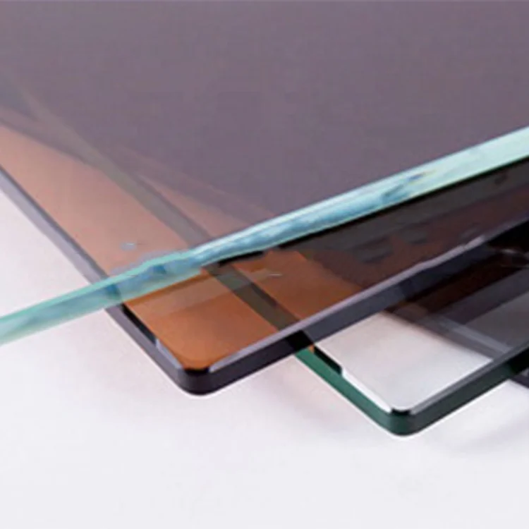 universal 4/6/8/10/12mm clear colorful custom tempered float glass sheet price