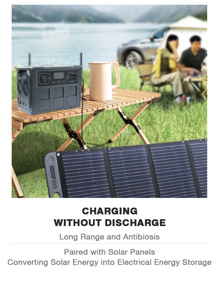 Shencai New Model 1500W AC DC Output  Portable Power Station Wireless charging 1500 Watt Solar Generator