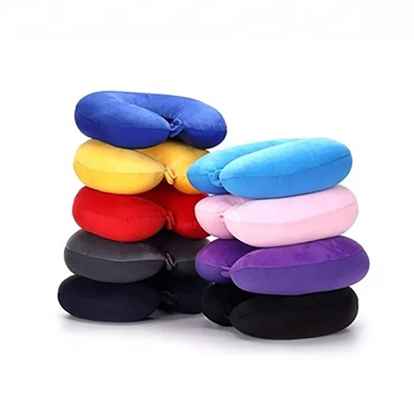 High Quality Airplane U Shape Foam Particles Travel Neck Pillow