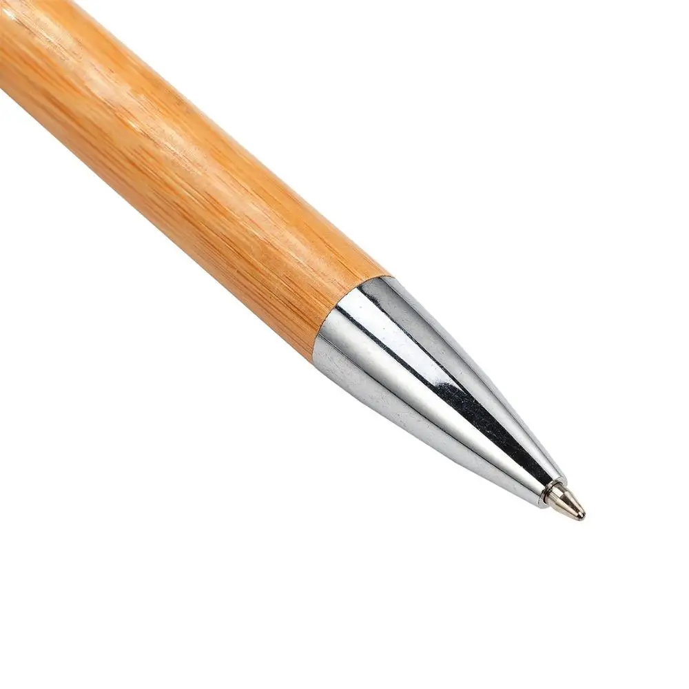 Hot Sale Promotional Click Personalized Company Logo Wood Ballpoint Pen Custom Logo Pen Bamboo