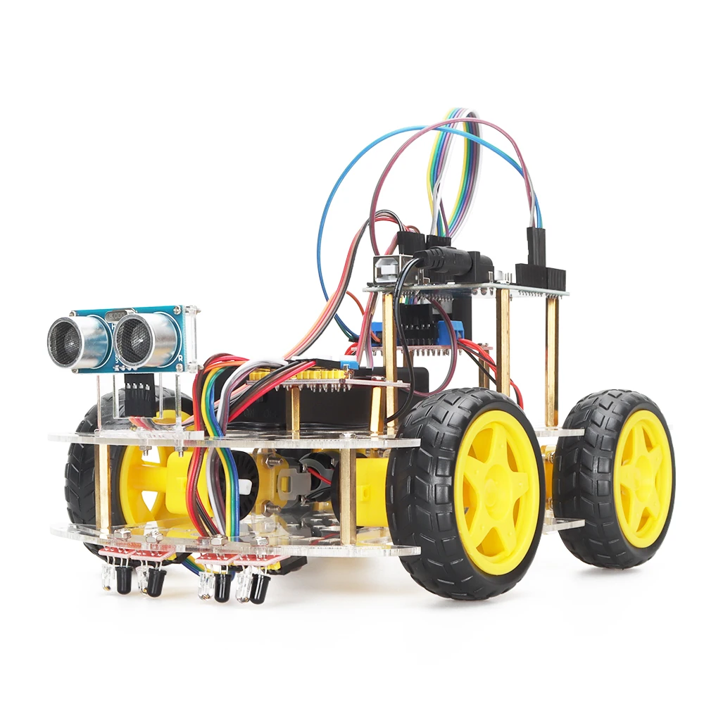 Tscinbuny 4WD набор для разработки Arduino Программируемые Электронные модули образования и производителя робототехнические комплекты