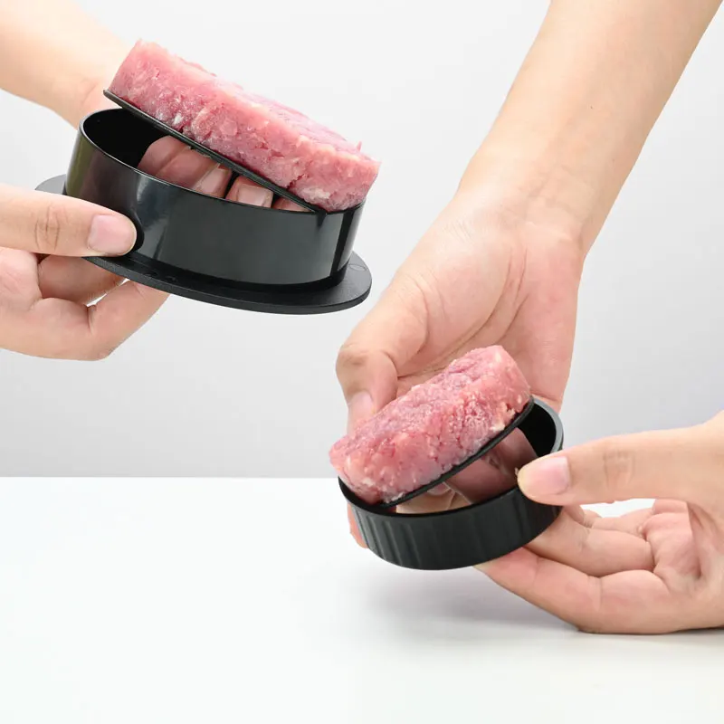 Non-Stick Hamburger Meat Mold Burger Press Patty Maker with 100 Wax Papers Set