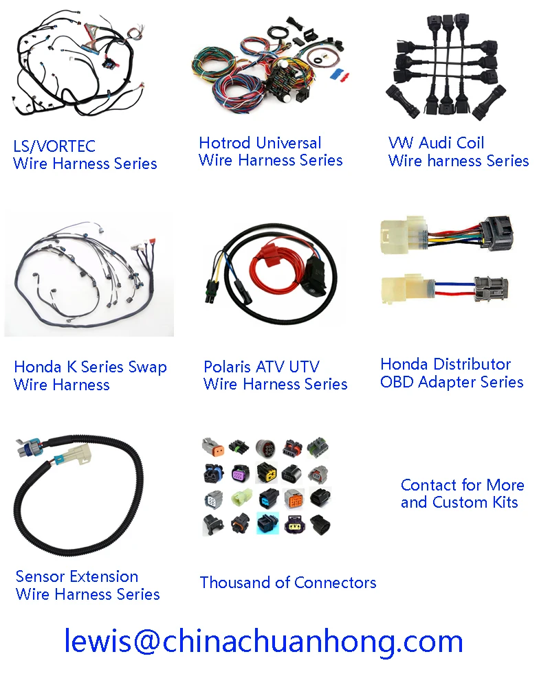 CNCH 6 Way HM Connector Wire Harness Pigtail