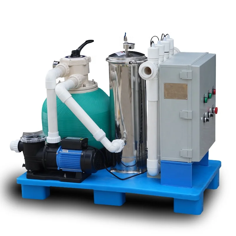 Fish farm water treatment filtration systems machine nursery raw