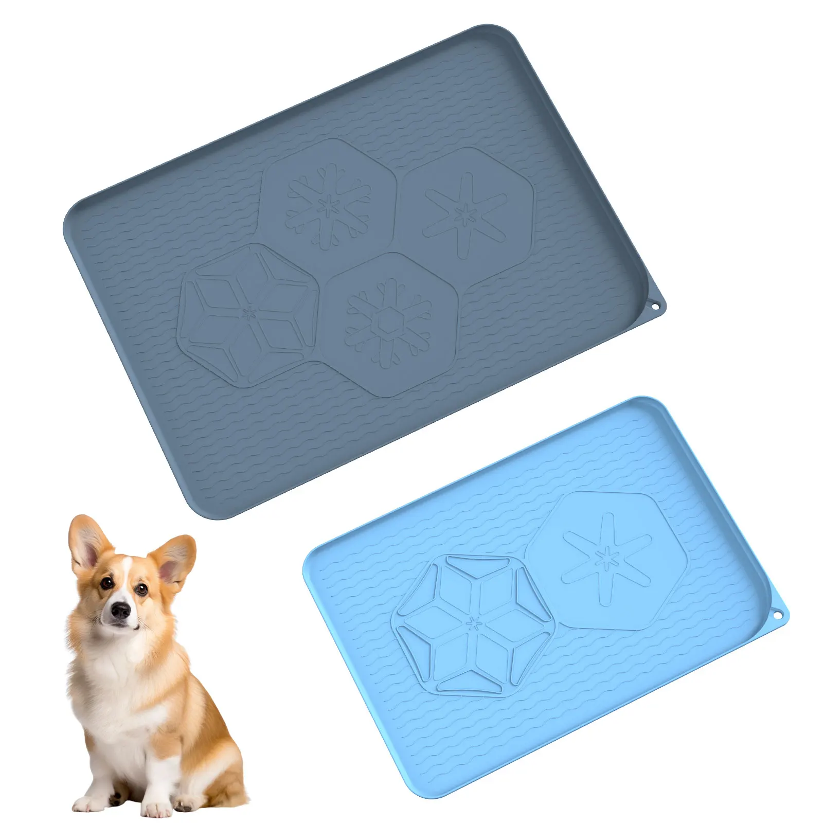 Non-sticking Paw Shape Silicone Large Size Food Dog Cooling Cat Litter Double Layer Bed Feeding The Lick Play Pet Mat
