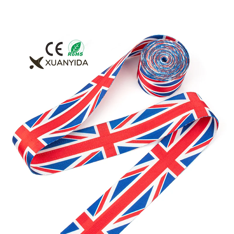 Custom logo British flag racing car safety seat belts
