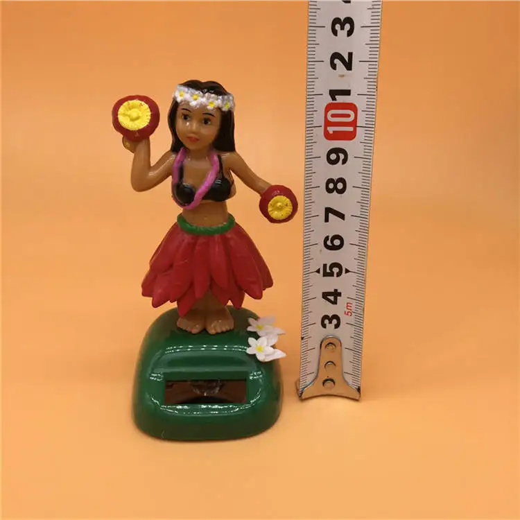 Interesting car decorations, solar powered bobblehead character statues, PCV materials suitable for giving friends gifts