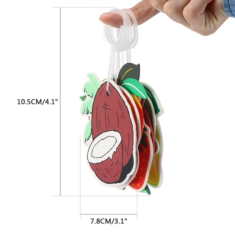 Customized logo scents air freshener brands wholesale hanging paper car freshener/fruit