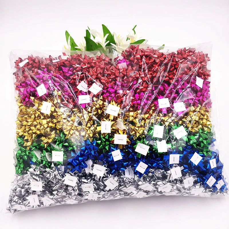 RTS products with wholesale price on 1inch mini star bow for holiday decoration