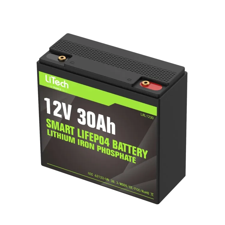 LiTech Power LiFePo4 4S 12V/12.8V 30Ah Lithium iron Phosphate LFP drop-in battery pack for substituting Lead Acid battery AKKU