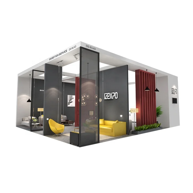 Выставочный стенд Izexpo 10x30 быстрая настройка мебели выставочный на заказ деревянный фон