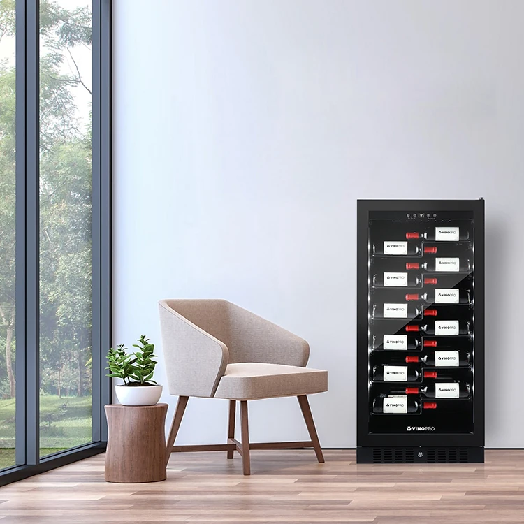 Vinopro Wholesale price 258L 70 bottles fan cooling compressor wine refrigerator smart wine cooler with CE approval