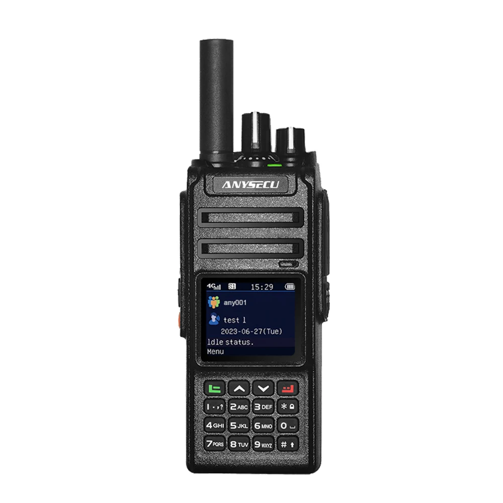 Anysecu HD820 POC Push To Talk Radio work with REAL PTT WCDMA LTE PTT Network Radio