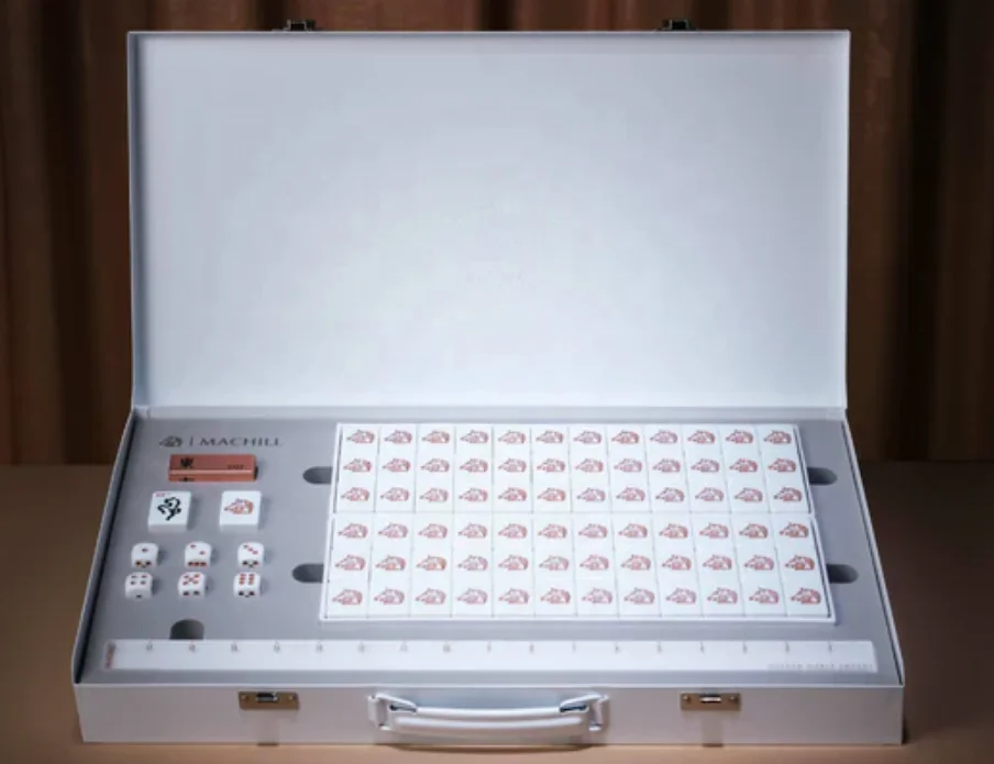 Travel Set Mahjong Suitcase Custom Wholesale Aluminum Alloy Trunk for 144/160/156 Mahjong Set Lock Closure