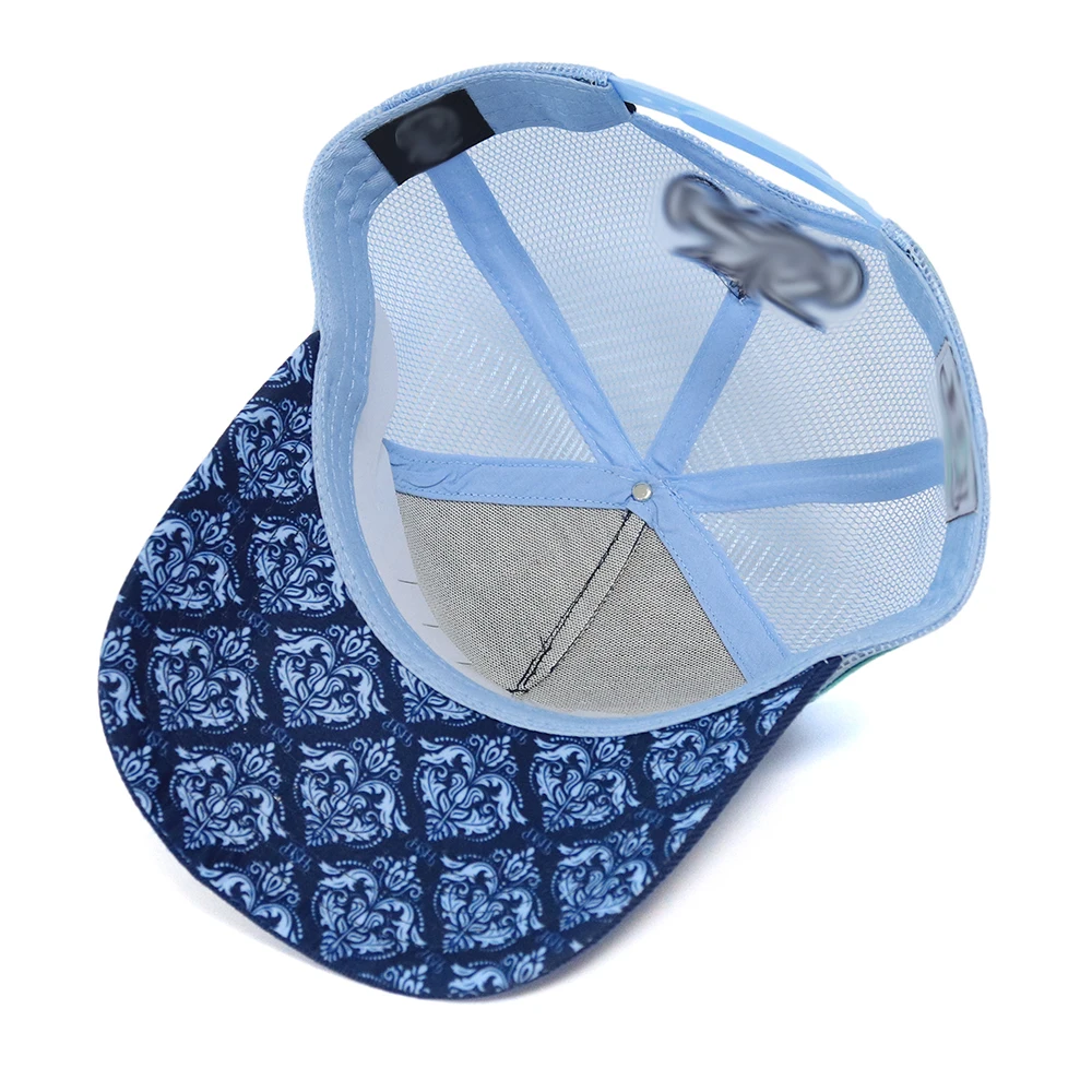 Wholesale Custom High Profile Trucker Hat Australian Style Customize Mesh Hats Custom Embroidery 100% Cotton Logo Trucker Cap
