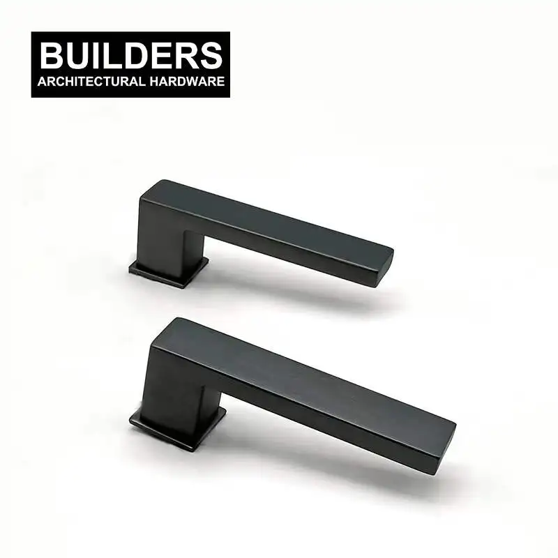 High quality Europe  Style handles with Black Matte  interior square door handle