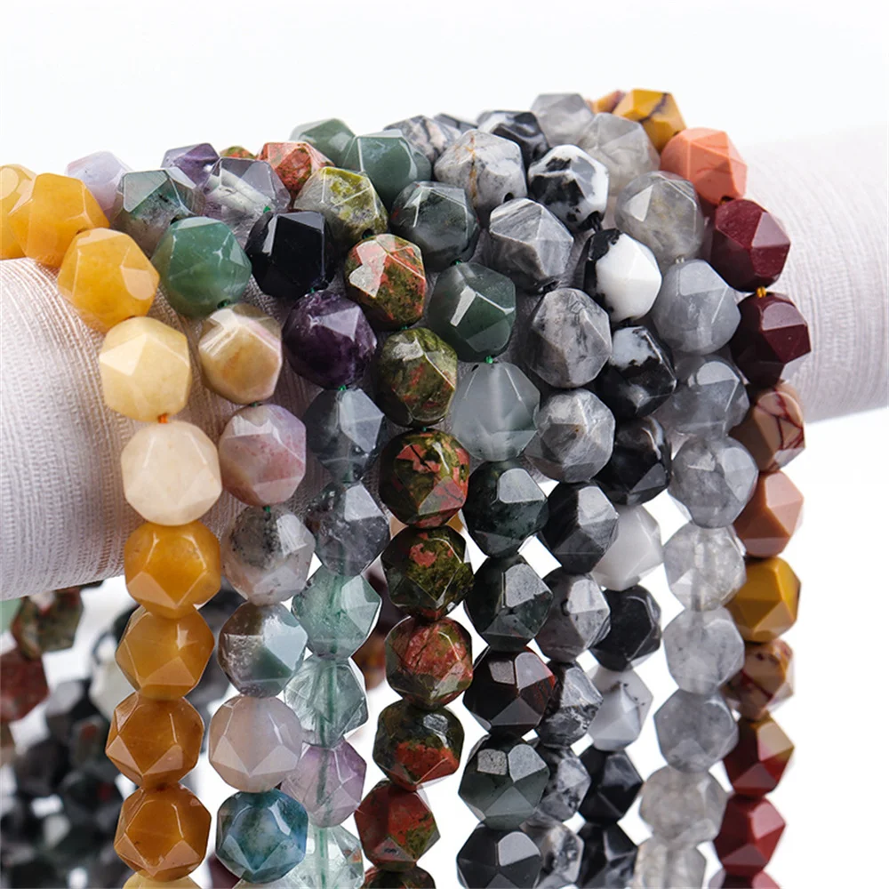 Natural Quartz Jade Stone Beads  Gemstone Beads for Jewelry Making