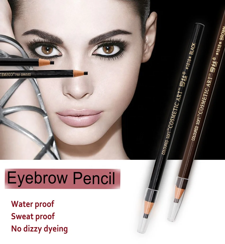 Professional Cosmetics Wild Eyebrow Pen Oil-proof Smudge-proof Waterproof Eyebrow Pencil For Lady