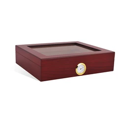 FUREN Top Sale Wooden Cigar Cases Smaller Cherry Color Humidor Box