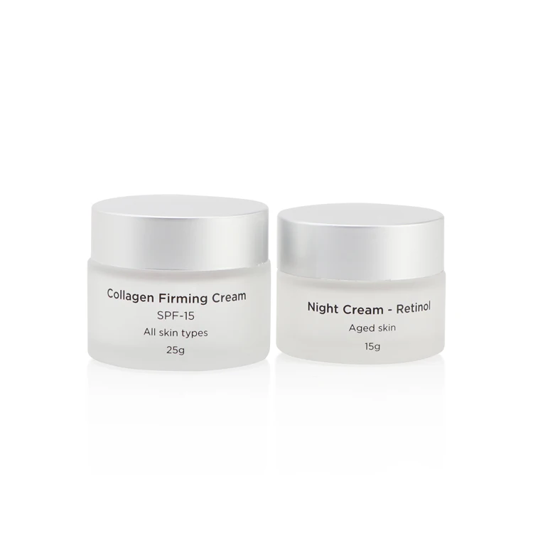 Пустая 5 г 10 г 15 г 20 г 25 г 30 г 50 г 100 г маленькая круглая стеклянная банка Косметическая банка для крема с серебряной баночкой