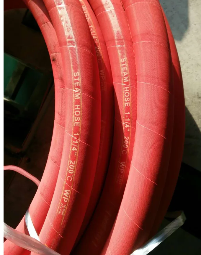 Steam Hose High Temperature Red EPDM Rubber Water Transfer Saturated Steam
