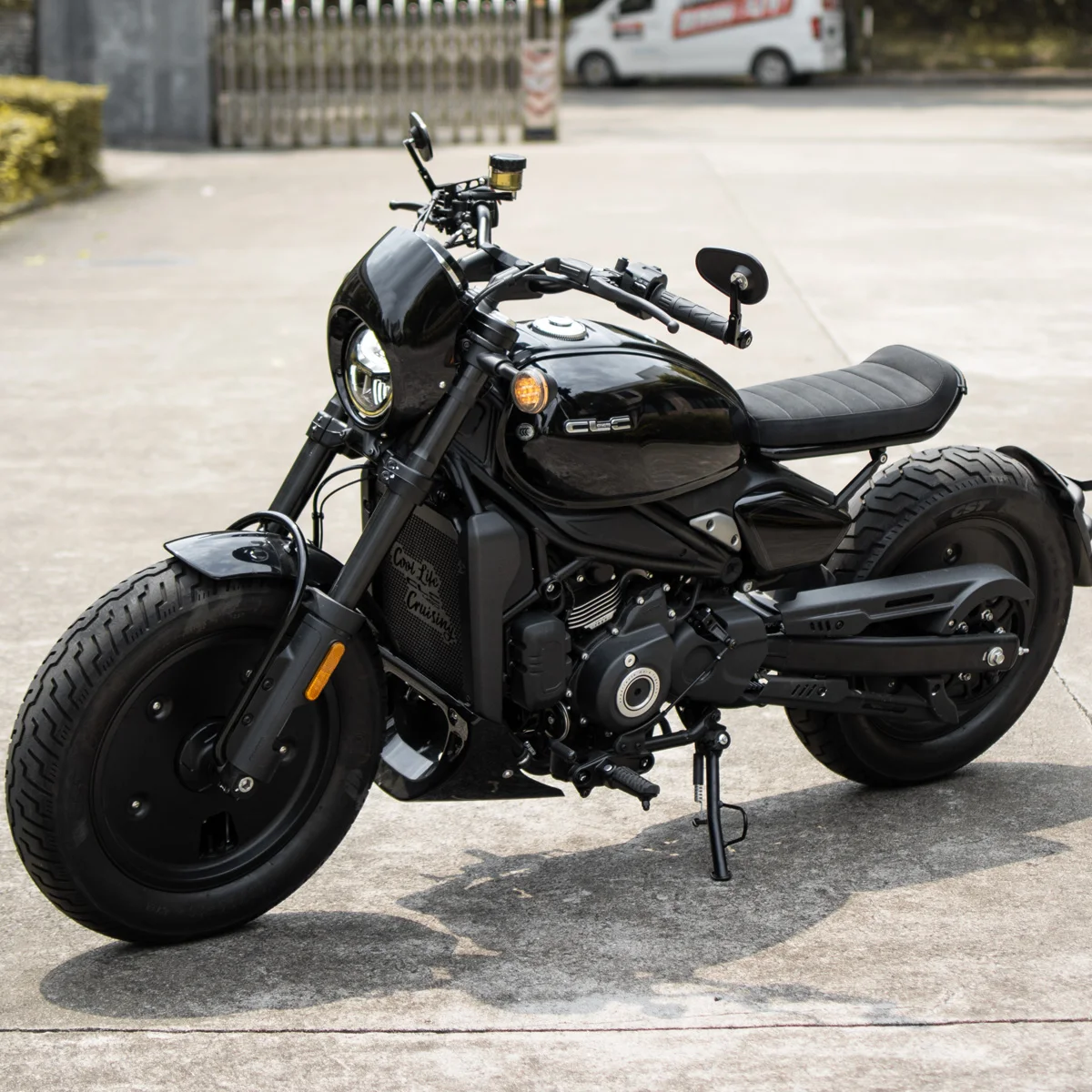 Motorcycle Round ABS Plastic Screen Headlight Fairing Windshield Cover Headlamp Front Cowl Fairing Cover For CFMOTO 450CL-C