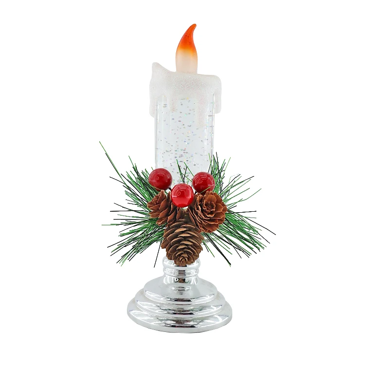 Christmas Decor Led Candle Christmas New Flame Led Candles Real Flameless Wax Battery Operated Home Decor Led Taper Candle