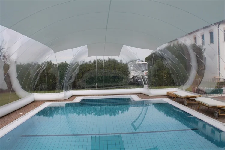 XZ OEM ODM outdoor air-dome-for-pool with conditioning huge soccer large nature car park inflatable for events