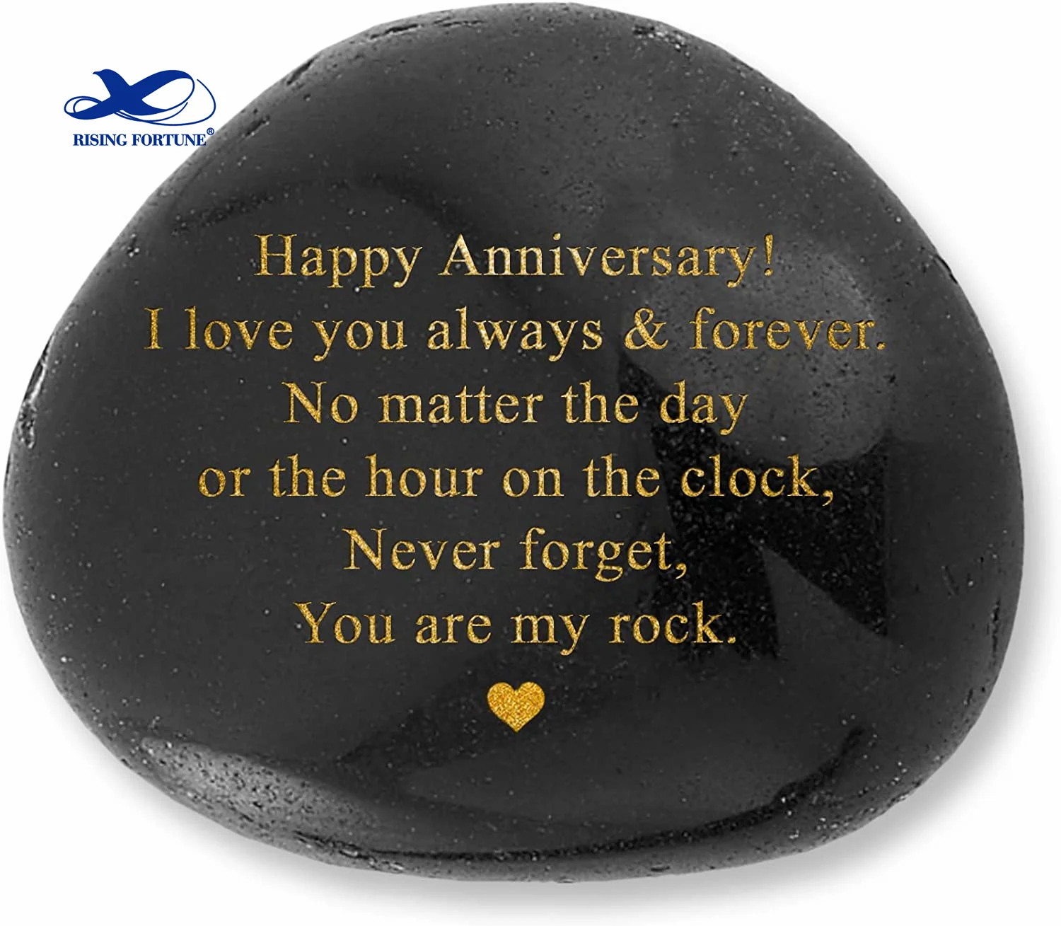 Engraved black letter pebbles Natural River Stones