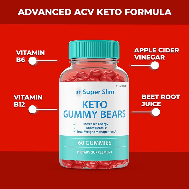 Private Label  Super Slim Keto Gummy Bears Increase Energy Boost Ketosis Weight Management