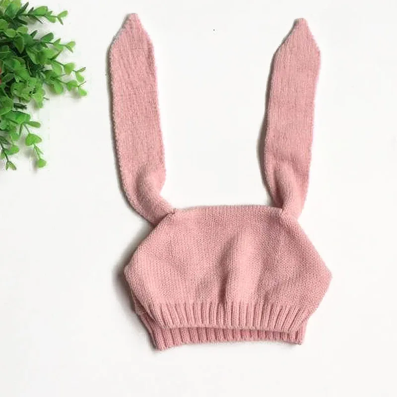 2022 baby Girls Hat Accessories cute Baby knitted rabbit ear Kids Toddler bunny ear knit baby hats