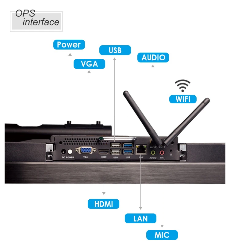 Made in China 32 inch interactive whiteboard multi-touch digital electronic 2K touch screen for wall