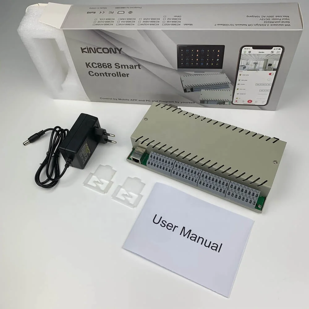 KINCONY Smart Switch 32 Channel Ethernet RS232 Network IP Relay 12V Smart Controller Modules DIY Smart Home Automation APP