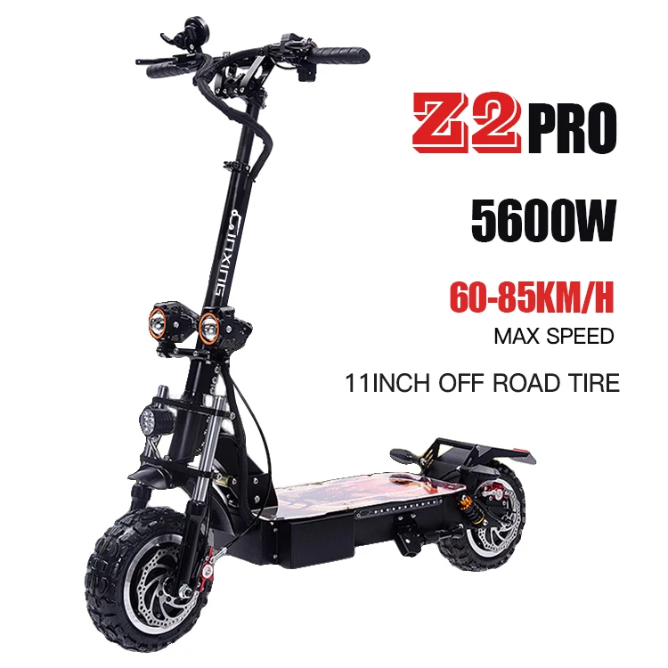 hot selling adult 60v 5600w long distance high range111km dual motor high speed 80mph foldable electric scooter