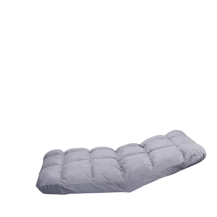 
Factory Hot sale multi functional light gray soft lazy chair single floor tatami 