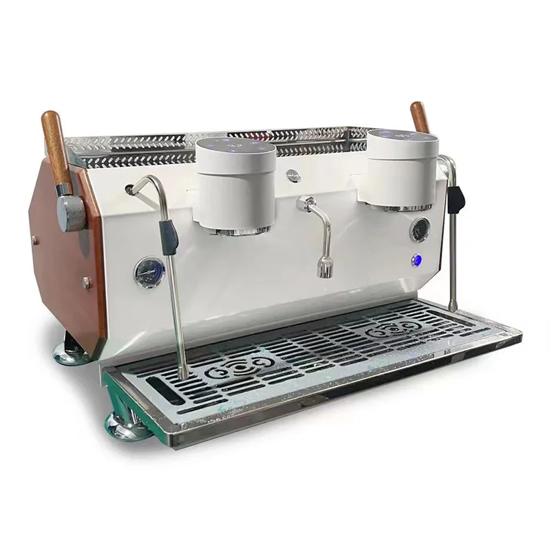 Good Quality Italian semi-automatic double head coffee machine In China