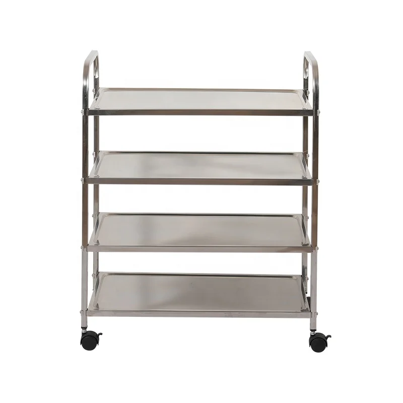 Hotel food service stainless steel meat trolley