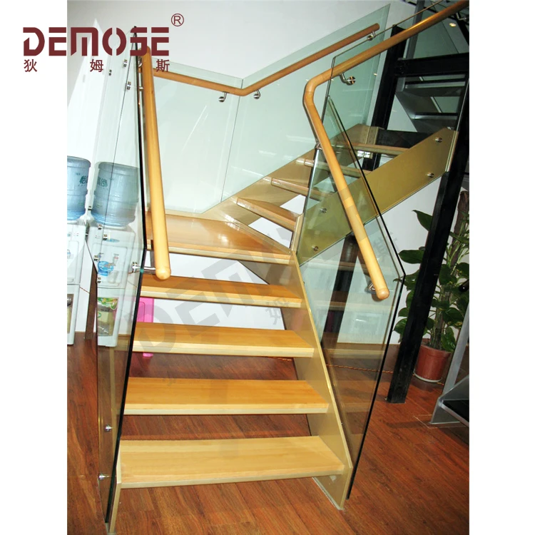 
clear stair handrail stairs wood step straight staircase 