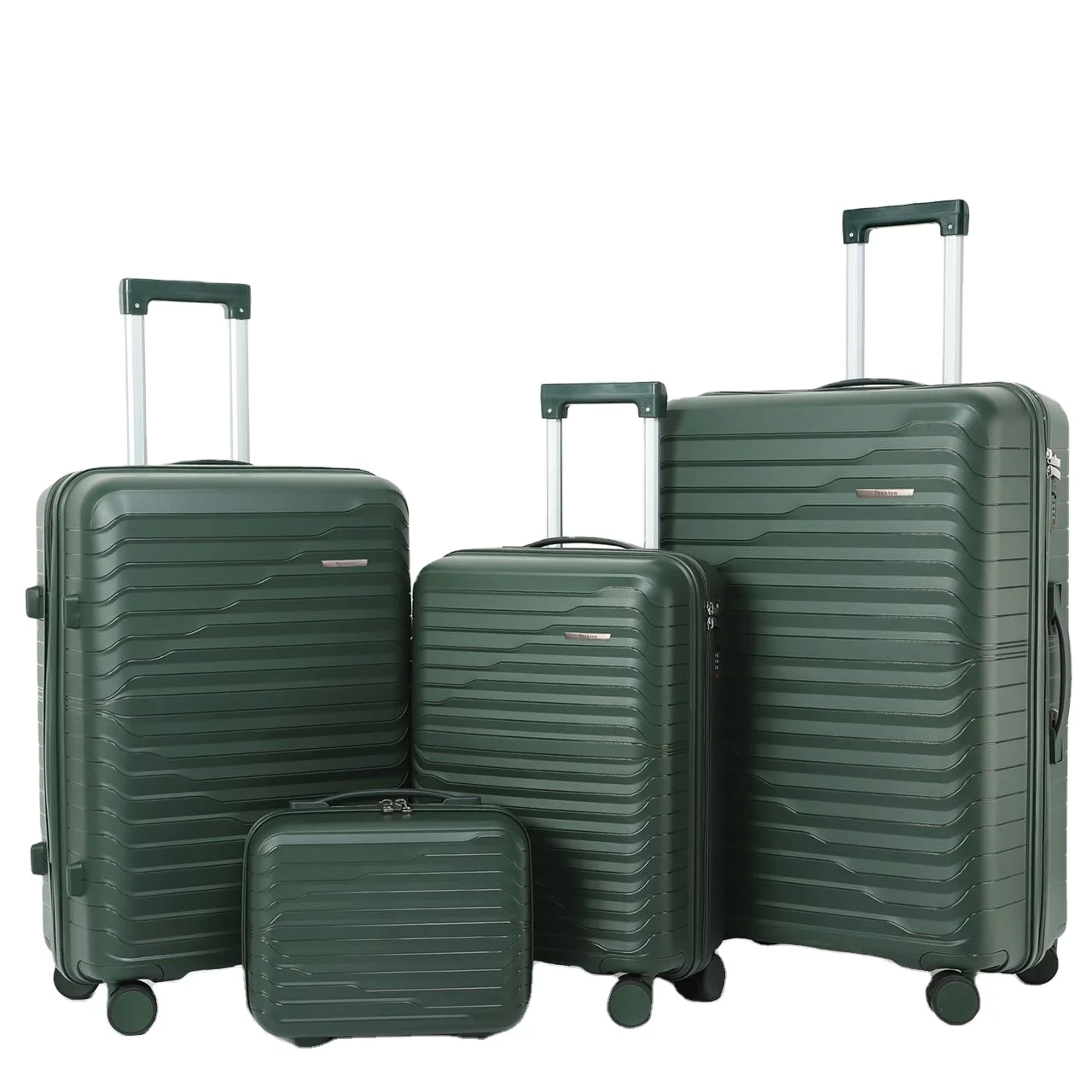 high quality pp Customized Color travelling bags luggage trolley set suitcase for trips