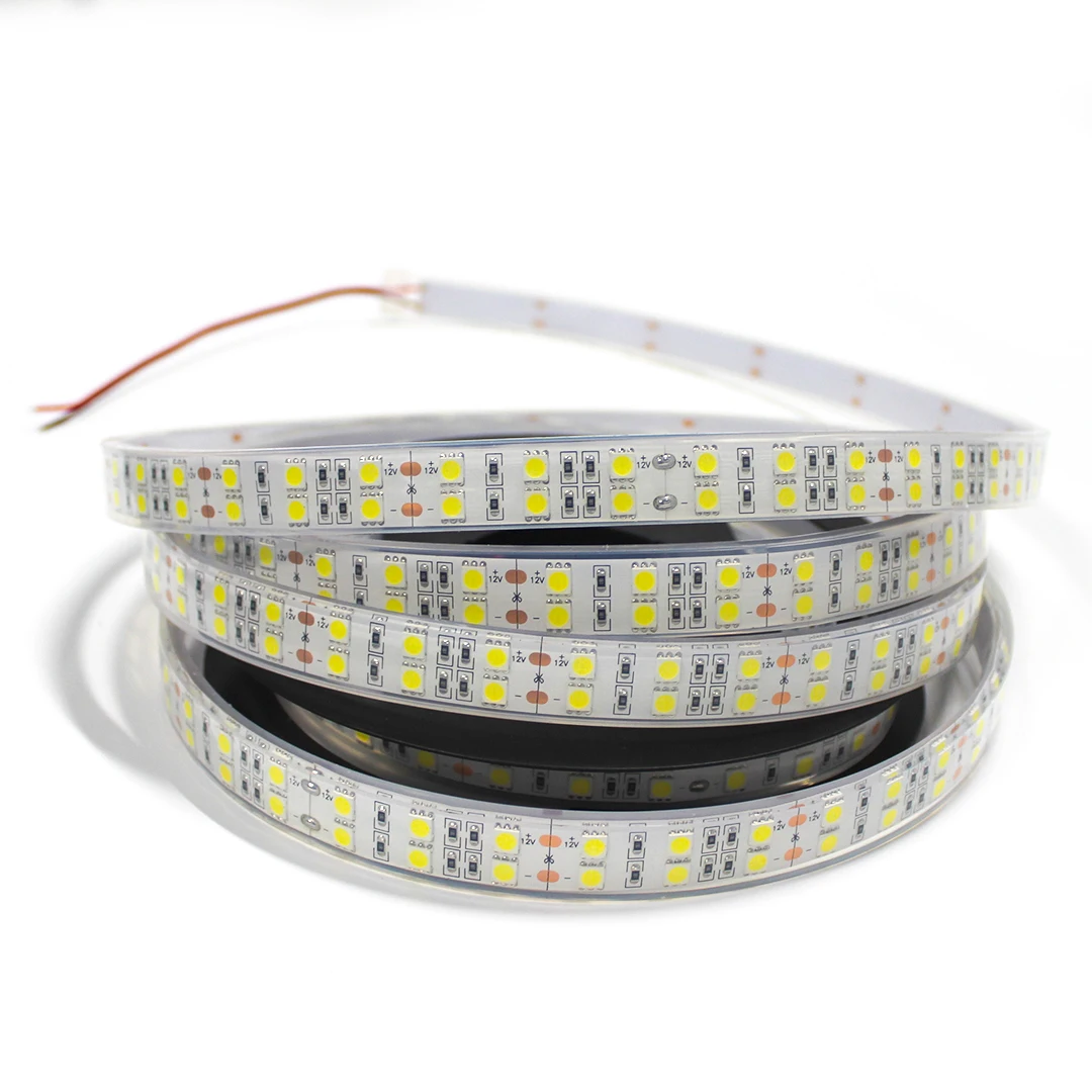 High Density 120leds Double Row 5050 high brightness IP68 waterproof Flexible led strip