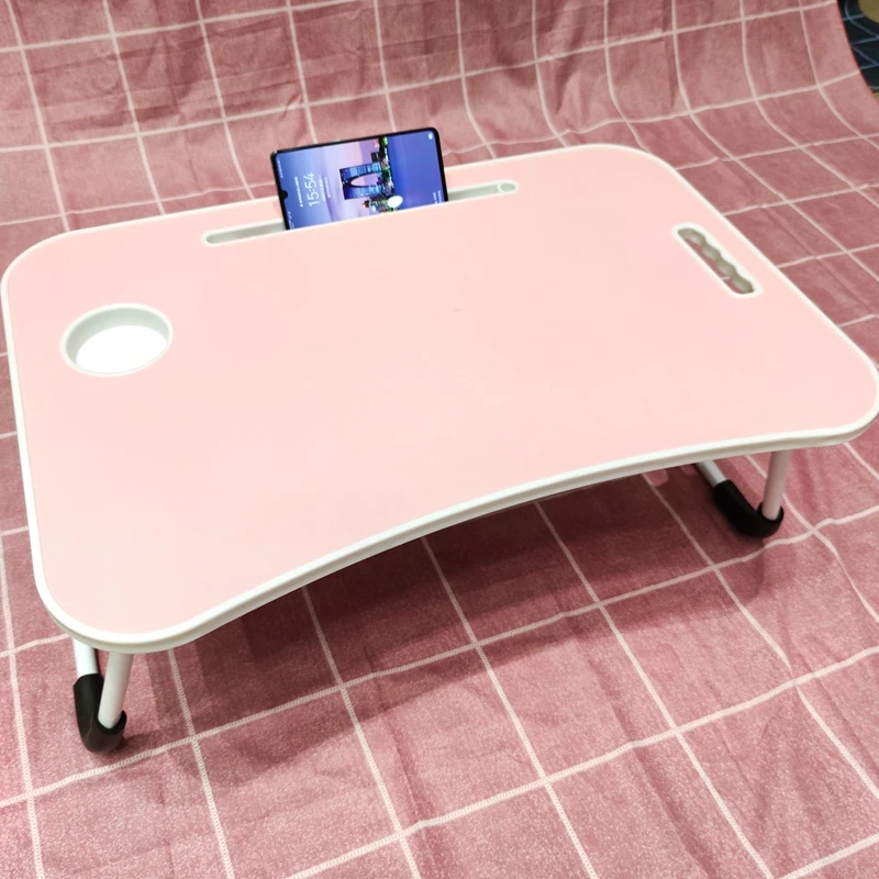 Portable Folding Laptop Stand Holder Study Table Desk Wooden Foldable Computer Desk for Bed Sofa Tea Serving Table