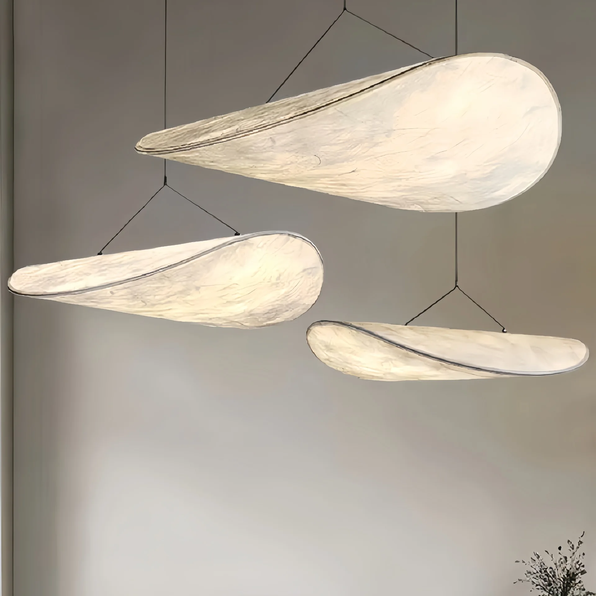 Modern art designer fabric pendant light home decor low ceiling kitchen hanging lamp hotel bedroom imitation silk chandelier