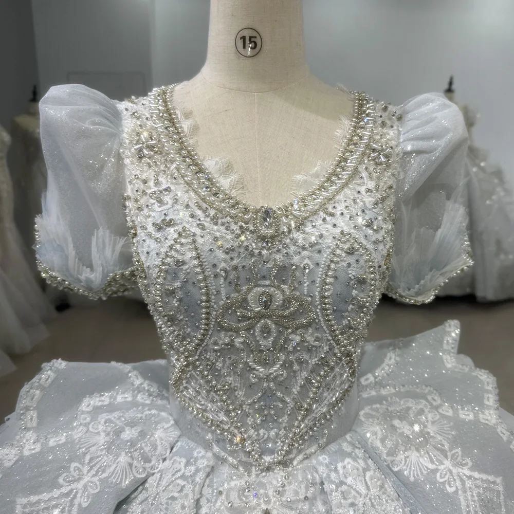 Simple Charming Wedding Dresses Organza Bridal Gowns Vintage Tassel Vestidos De Novia Xs071