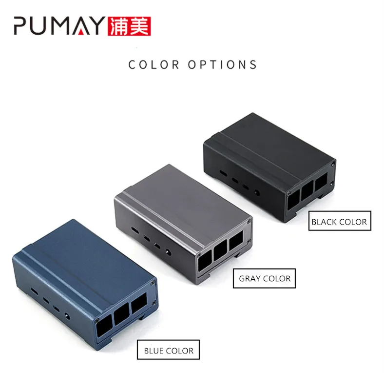 PA171 69*33-103  aluminum pcb control extrusion electronics enclosure  aluminum case for Raspberry Pi 4