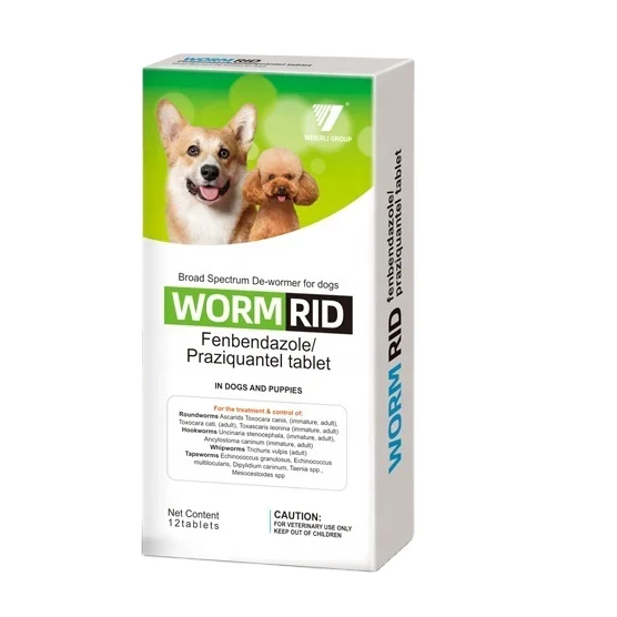 
OEM GMP dog worm rid fenbendazole praziquantel pyrantel pamoate tablets Supply 