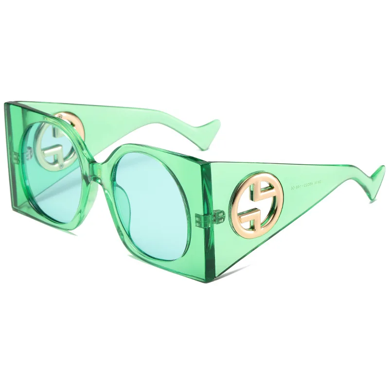 A588 Oversized box European and American fashion sunglasses for men and women luxurious and high-end UV protection