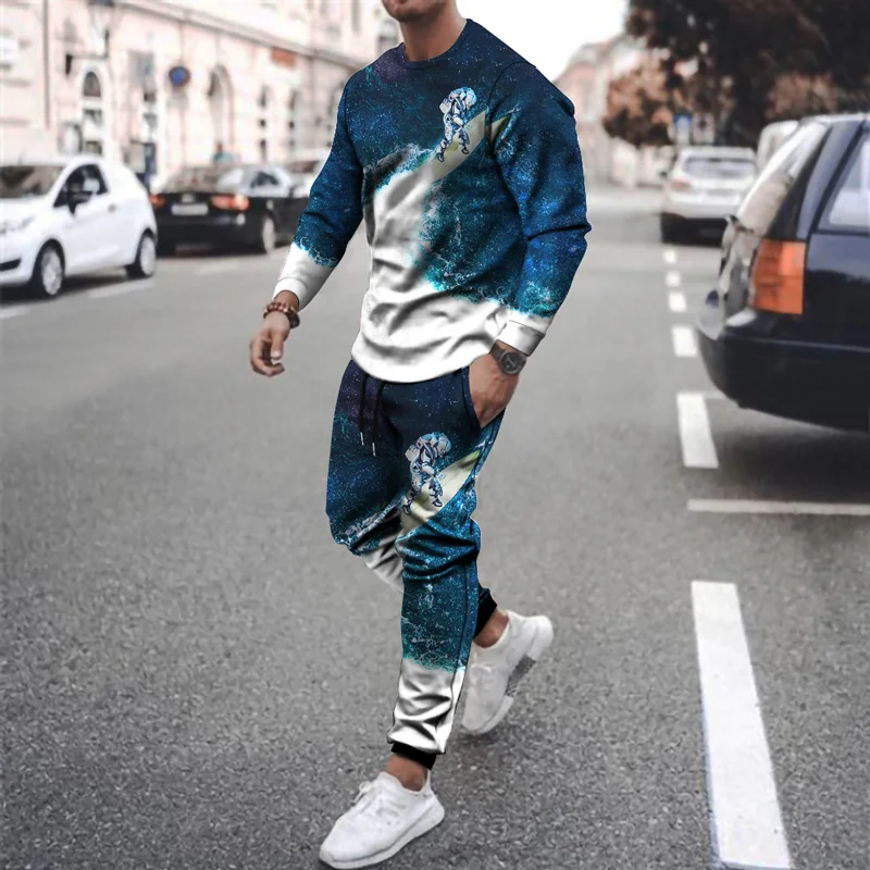 sweater set fashion design jogging suits custom polyester jogging suit streetwear 3D digital printing african print sportswear