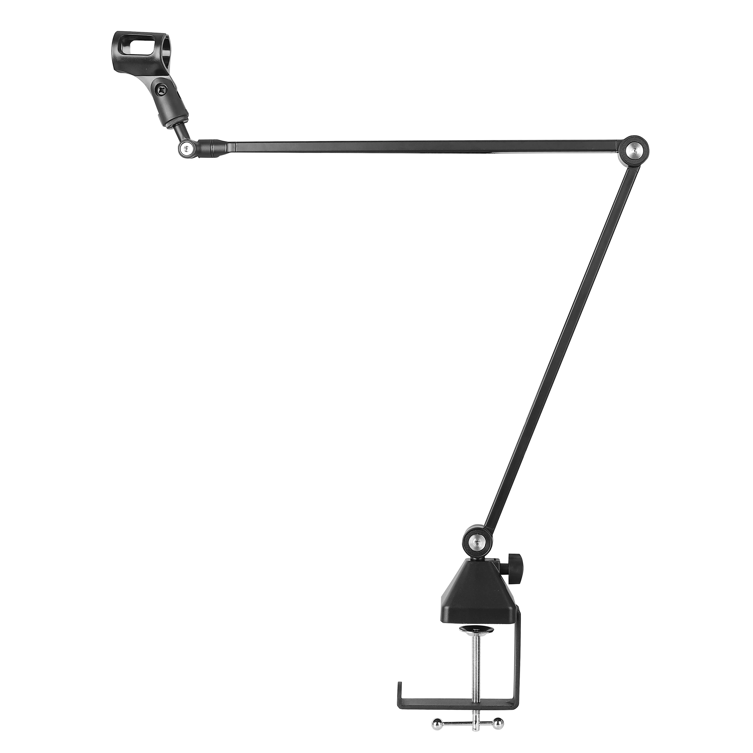 Регулируемая настольная стойка для микрофона-Точный Алюминиевый зажим с плавным контролем высоты стабильность вещания студийного использования