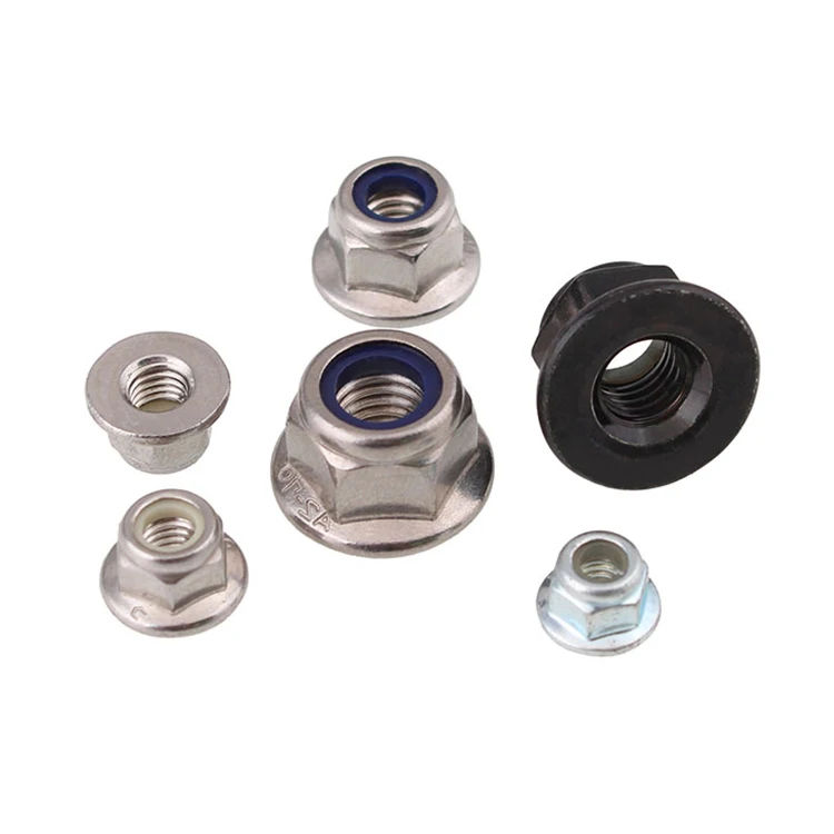 M6-M20 Stainless Steel Prevailing Torque Type Hexagon Nut With Flange