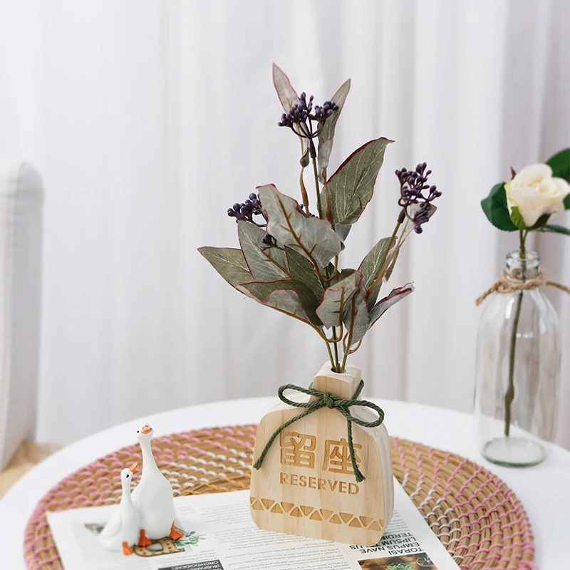 Customizable size logo creative log ornament simulation flower ornament decoration